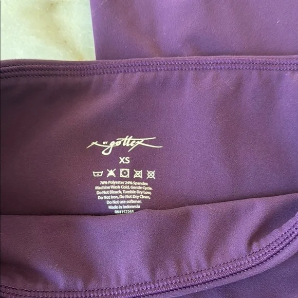 X by Gottex Deep Purple Wide Leg Leggings XS - Picture 2 of 7